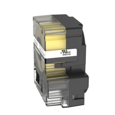 PANDUIT T150X000VXM-BK - Cinta Continua de Vinilo / 36 mm Ancho / 7 m Largo (23 ft) / Negro sobre Amarillo / Interior-Exterior | SIERRA STORE