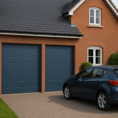 ACCESSPRO APDOOR-207L - Puerta de Garage / Estilo Americano / Aislada / Panel Calibre 26 / Poliuretano 42mm / 20x7 pies / Acabado | SIERRA STORE