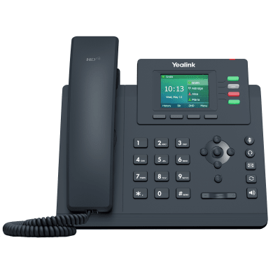 Teléfono IP / 4 Líneas SIP / Pantalla LCD 2.4" / Dual Gigabit Ethernet / PoE / Conferencia 5 Participantes | SIERRA STORE