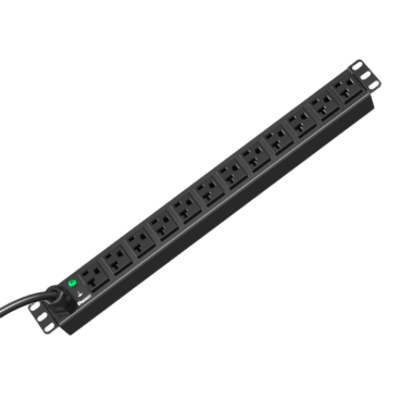 PANDUIT E12B02M - PDU ES2P Básico para Distribución de Energía, Enchufe de Entrada NEMA 5-15P, Con 12 Contactos NEMA 5-20R | SIERRA STORE