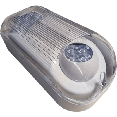 Luminaria de Emergencia LED Impermeable / Versión CL para Clima Frío (-20°C) / Montaje Pared y Techo / 630 lm | SIERRA STORE