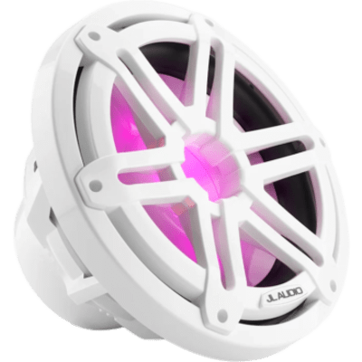 Subwoofer Náutico / 10" / LED RGB / Rejilla Deportiva Blanca / 175 W RMS / 4 Ω / Deflector Infinito / Cono de Polipropileno Relleno de | SIERRA STORE