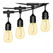 Guirnalda Serie de 24 Luces LED de 24 W / Longitud de 14.6 m (47.9 ft) con 24 Focos S14 / 2700 K Luz Cálida / 111 lm / IP65 Interior y | SIERRA STORE