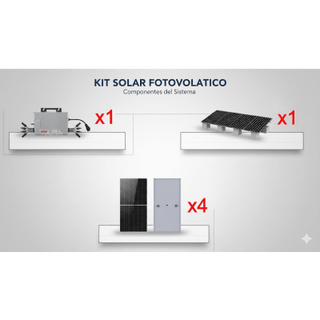 Kit Solar Interconexión  / 2.2 kW  220Vca / Microinversores NEP / Montaje Incluido - NEP