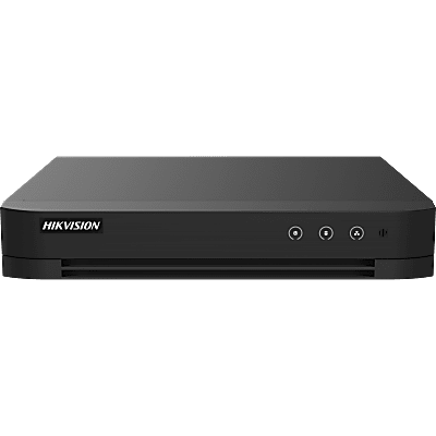 HIKVISION DS7208HUHIS1/XT - DVR 8 Canales TURBOHD + 8 Canales IP / 8 Megapixel (4K) / Audio Bidireccional / GUANLAN / 1 Bahia de Disco | SIERRA STORE