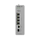 Switch Industrial PoE / 4 Puertos Gigabit PoE++ (802.3bt) 90W / 1 Puerto Gigabit + 1 SFP / Fanless / DIN-Rail / -30°C a 65°C / | SIERRA STORE