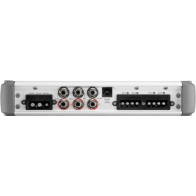 Amplificador Náutico / 4 Canales / Clase D / 600 W (24 V) / Potencia 150 W x 4 / Filtros Paso Bajo/Alto / Control Remoto Opcional | SIERRA STORE
