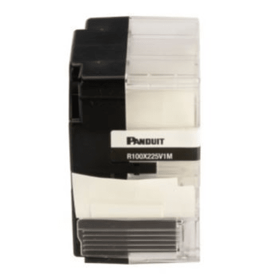 PANDUIT R100X225V1M - Casete de Etiquetas Autolaminadas / Rotación 360° / Cat 6 FTP y Cat 6a/10Gig / AWG 8-4 / 75 Unidades / 2.25 in | SIERRA STORE