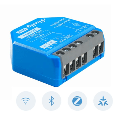 Relevador Inalámbrico Inteligente / 16A / 110-240V AC / 12V DC / Multiprotocolo Zigbee Matter Wi-Fi Bluetooth / 1 Canal / Contacto Seco | SIERRA STORE