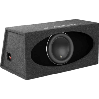 Subwoofer con Caja para Coche / 12" / 1000 W RMS / Impedancia 3 Ω / JL Audio H.O. Wedge W7AE / Diseño Orientado hacia Atrás / Puertos | SIERRA STORE