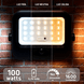 Luminario LED Solar / Sensor PIR / Potencia 100 W o 200 W / Flujo Luminoso 1600 lm o 4600 lm / Batería de Fosfato 3.2V 6Ah o 15Ah / | SIERRA STORE