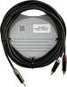 Cable Audio 3.5mm a 2 RCA / Diferenciador Blanco y Rojo / Conectores Negros / 5m (16.4 ft) | SIERRA STORE