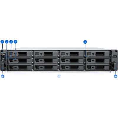 Deep Learning NVR 12 Bahías / AMD V1780B 3.35 GHz / 16 GB DDR4 / 100 Cámaras IP / 40 Tareas IA / 2x 10GbE / Rack 2U | SIERRA STORE