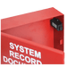 Caja Metálica Roja | Documentos De Registro Del Sistema | Con Unidad Flash USB-C | Cerradura De Botón | 12x12x4 | SIERRA STORE