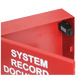 Caja Metálica Roja | Documentos De Registro Del Sistema | Con Unidad Flash USB-C | Cerradura De Botón | 12x12x4 | SIERRA STORE