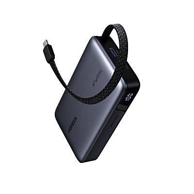 Cargador Rápido GaN 65W 2C1A / Tecnología GaN / Puerto USB-C 65W Max PPS / Puerto USB-A 22.5W Max / Protecciones Múltiples...