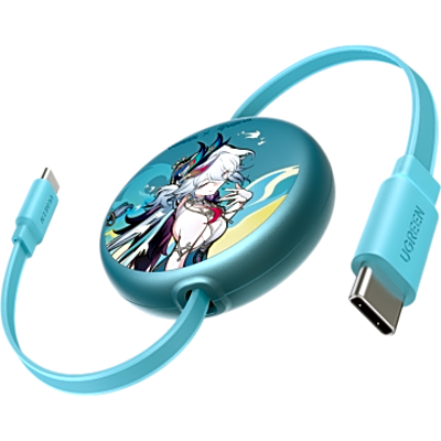 Cable Retráctil de Carga Rápida / USB-C a USB-C / PD 100W / Sincronización 480 Mbps / Diseño Telescópico 4 Etapas / Chip E-Marker / | SIERRA STORE