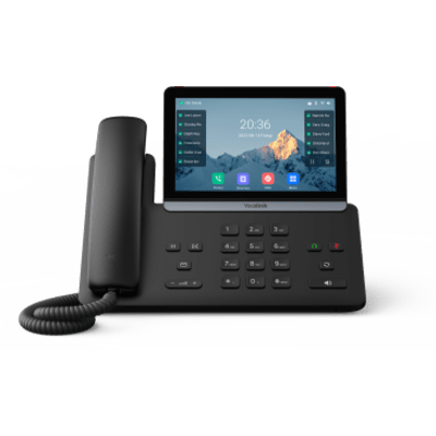 Teléfono IP Ejecutivo SIP-T87W de Yealink con Pantalla Táctil Ajustable de 7 Pulgadas Wi-Fi 6 Bluetooth 5.0 y Cancelación de Ruido por | SIERRA STORE