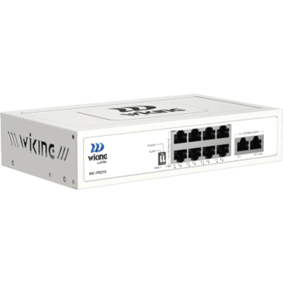 Switch PoE No Administrable / 8 Puertos 10/100 Mbps PoE / 2 Puertos Uplink 10/100 Mbps / Presupuesto PoE 76 W / Alcance PoE 250 m | SIERRA STORE
