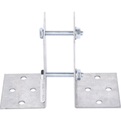 Base Multiposición para postes de paso o esquina / Acero Galvanizado Cal. 12 / 0.36 kg / Kit de Tornillería Incluido / Compatible con | SIERRA STORE
