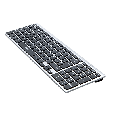Teclado Inalámbrico Multimodo / Bluetooth + 2.4 GHz / 3 Dispositivos Simultáneos / Recorrido de Tecla 1.8 mm / Batería 500 mAh / USB-C | SIERRA STORE