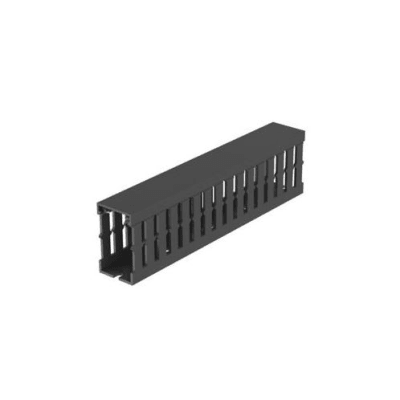PANDUIT FC1X2LG2 - Canaleta Ranurada de PVC con Tapa / Tipo F / 32 mm x 53.8 mm / 2 m (6.56 ft) / Gris | SIERRA STORE