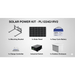 Kit Solar PoE Pasivo 24 Vcc / Panel 130 W / Batería 120 Ah / Autonomía 48 h / 12 Vcc / 427 pies | SIERRA STORE