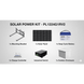 Kit Solar PoE Pasivo 24 Vcc / Panel 130 W / Batería 120 Ah / Autonomía 48 h / 12 Vcc / 427 pies | SIERRA STORE