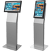 Kiosco para Pantalla Indoor / Orientación Dual / 15" a 32" / VESA 100x100 a 200x200 / Base Rectangular / Gestión de Cables | SIERRA STORE