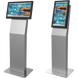 Kiosco para Pantalla Indoor / Orientación Dual / 15" a 32" / VESA 100x100 a 200x200 / Base Rectangular / Gestión de Cables | SIERRA STORE