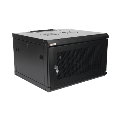 Gabinete de Pared 19" / 6U / 600 x 550 x 368 mm (23.6 x 21.7 x 14.5 in) / Carga Estática 60 kg / IP20 / Ventiladores AC / Panel | SIERRA STORE