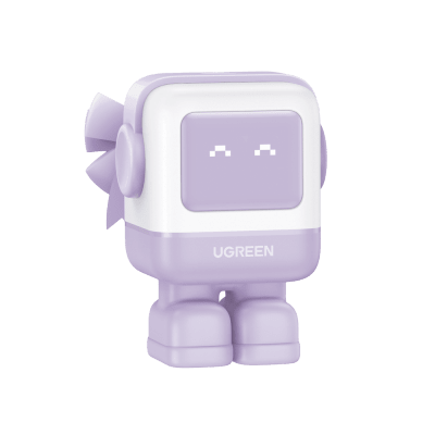 Cargador RobotGaN de 65W Serie UNO | 3 Puertos de Carga Rápida | 2 USB-C | 1 USB-A | PD 3.0 | QC 4.0 | Carga Inteligente |...