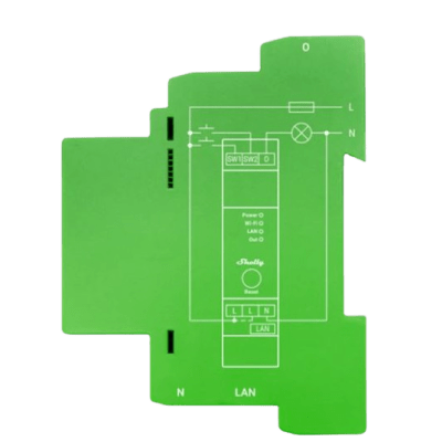 Regulador Inteligente DIN / 1 Canal / Atenuación Progresiva / Medición de Potencia / Wi-Fi 2.4 GHz / Bluetooth / Ethernet / 110-240V | SIERRA STORE
