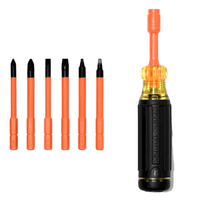 Destornillador Aislado Multiuso / 6 en 1 / Aislamiento 1000V CAT III / Auto-Lock / Cushion-Grip / Almacenamiento Integrado | SIERRA STORE