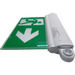 Letrero de Salida con Luz de Emergencia / Borde Iluminado con LEDs Blancos / Pictograma Intercambiable / Montaje Pared-Techo-Lateral / | SIERRA STORE