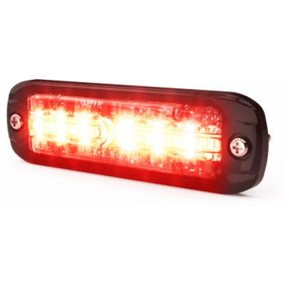 Lux Auxiliar de 12 LED, Rojo/Blanco, Lente Transaprente, Bisel Negro | SIERRA STORE