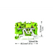 Borna de Tierra TOPJOB® S / 2 Conductores / Sección 2.5 mm² / Tecnología Push-in CAGE CLAMP® / Operación con Tecla / Monta...