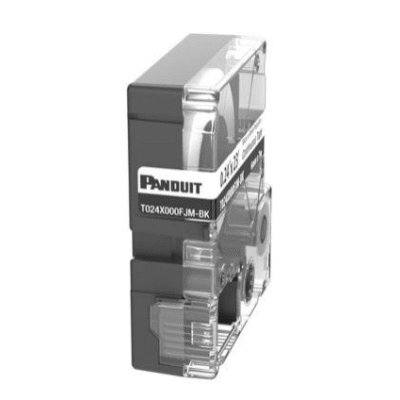 PANDUIT T024X000FJM-BK - Etiqueta de Cinta Continua / 5.82 mm Ancho / 7 m Largo (23 ft) / Poliolefina / Negro Sobre Blanco / | SIERRA STORE