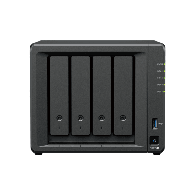 NAS DiskStation DS925+ | 4 Bahías | Expandible a 9 Bahías | 2 Puertos 2.5GbE | 2 Ranuras M.2 NVMe | AMD Ryzen V1500B | 4 G...