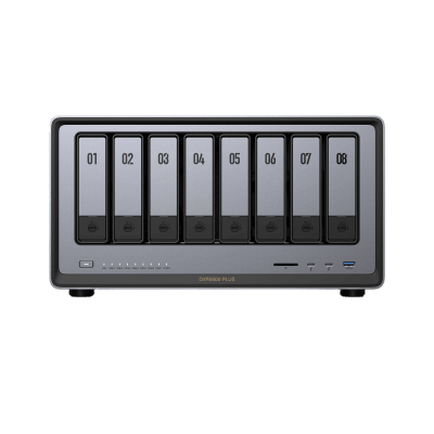 NAS UGREEN NASync DXP8800 Plus / Intel Core i5-1235U 10 Núcleos / 8 Bahías SATA + 2 M.2 NVMe / 2 Puertos 10GbE / Thunderbo...