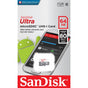 MEMORIA SANDISK MICRO SDXC 64GB ULTRA 100MB/S CLASE 10 C/ADAPTADOR SDSQUNR-06...