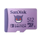 MEMORIA SANDISK MICRO SDXC 512GB NINTENDO SWITCH POKEMON GENGAR 100MB/S 4K U3...