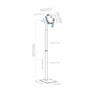 SOPORTE DE SUELO ANTIRROBO, MANHATTAN, 406345 ,PARA TABLET Y IPAD | SIERRA STORE