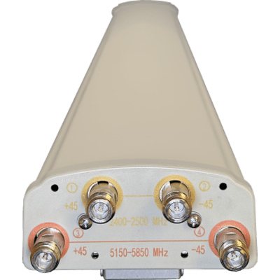 Antena Sectorial Dual-Band 14 dBi / Frecuencia 2400-2500 MHz y 5150-5850 MHz / Ganancia 14.5 dBi y 14.3 dBi / Polarización ±45° / | SIERRA STORE