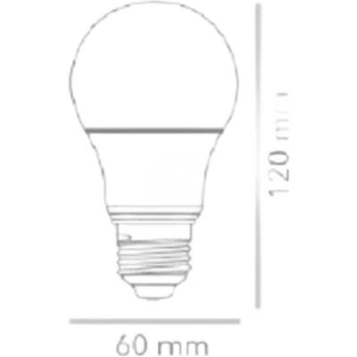 Foco LED A19 / 14 W / 1301 lm / Luz de Día 6500 K / Rosca E27 / IRC 80 / 15000 h / No Atenuable / NOM-030 | SIERRA STORE