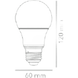 Foco LED A19 / 14 W / 1301 lm / Luz de Día 6500 K / Rosca E27 / IRC 80 / 15000 h / No Atenuable / NOM-030 | SIERRA STORE