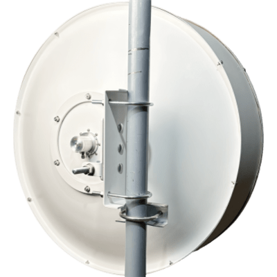 Antena Parabólica Banda Ultraancha / 4.9-7.2 GHz / Ganancia 34 dBi / Dual Slant 45°-90° / 96 cm (37.8 in) / Fibra de Vidrio / Conector | SIERRA STORE
