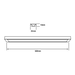 Luminaria LED Ultraslim 18 W / Montaje Sobreponer o Suspendido / Carcasa de Aluminio Negro / IP20 / 127 V / 1600 lm / 4000 K Blanco | SIERRA STORE