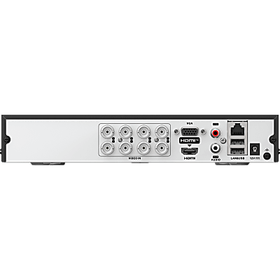 HIKVISION DS7208HUHIS1/XT - DVR 8 Canales TURBOHD + 8 Canales IP / 8 Megapixel (4K) / Audio Bidireccional / GUANLAN / 1 Bahia de Disco | SIERRA STORE