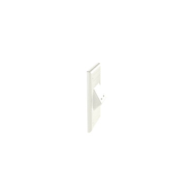 PANDUIT CFPSL2WHY - Placa de Pared Vertical / 2 Puertos Mini-Com Inclinados / ABS / 2.75 x 4.5 in / Con Etiquetas / Blanco | SIERRA STORE